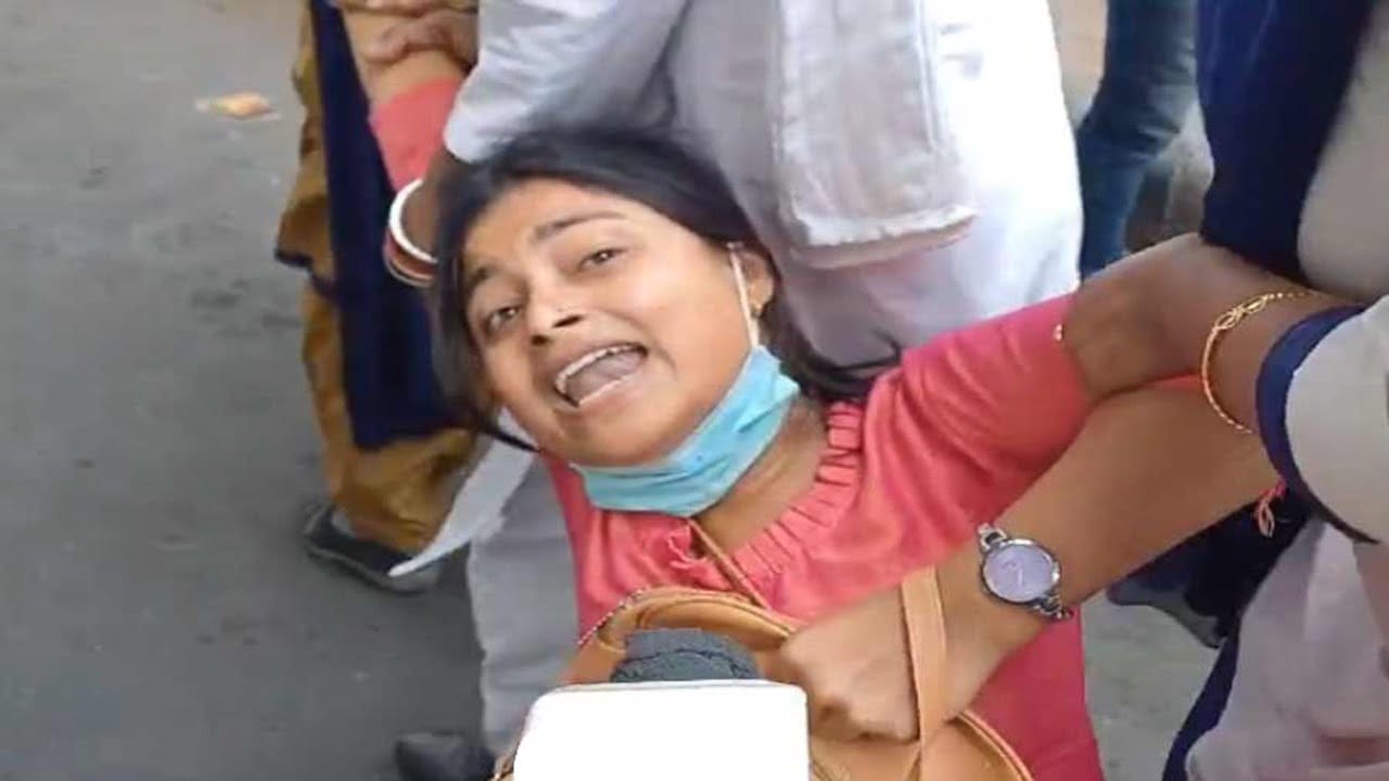 2022 Tate passers protesting for jobs, dragged by the police