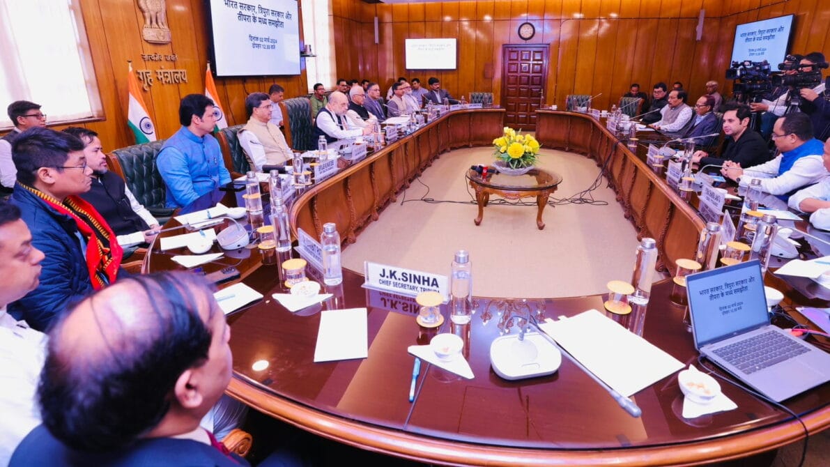 Tipramatha signs agreement with central government respecting the people of Tripura