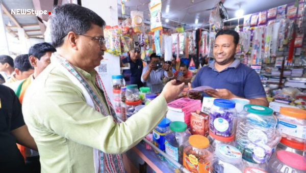 কাঞ্চনমালা এলাকায় জনসম্পর্ক অভিযানে বিজেপি প্রার্থীদের বিপুল ভোটে জয়ী করার আহ্বান মুখ্যমন্ত্রী মানিক সাহার