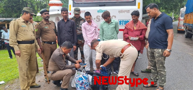 গাঁজা পাচার করতে গিয়ে আটক বিহার রাজ্যের বাসিন্দা