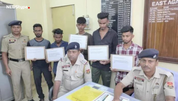 সাংবাদিকের উপর আক্রমণ ! ৫ যুবককে গ্রেফতার করলো পূর্ব আগরতলার পুলিশ